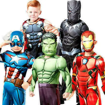 £11.99 • Buy Deluxe Avengers Endgame Boys Fancy Dress Marvel1 Comics Superhero Kids Costumes