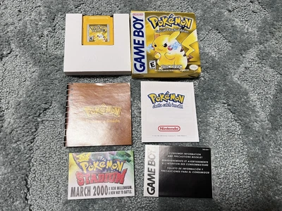 $285 • Buy Pokemon Yellow Version Complete CIB GameBoy Special Pikachu Edition Nice!