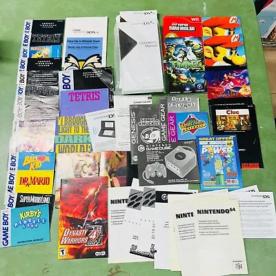 Nintendo NES + Inserts Lot Of Manual Inserts Instructions Poster System Console • $69.95