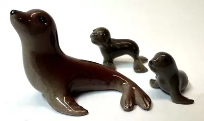 Hagen Renaker Mama Seal & 2 Pups Rare Dealer Sample Kent Smith Collection • $15