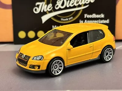 MATCHBOX Volkswagen Golf Gti Yellow 1:64 Diecast NEW LOOSE COMBINE POST • £6.99