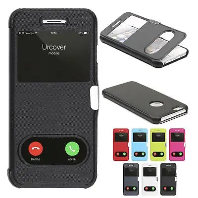 Urcover® Double View Wallet Case | Magnetic Closure Smartphone Protective Cover • $13.88