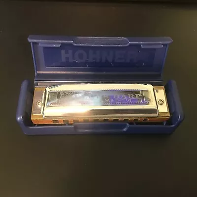 Hohner 532/20 MS A Blues Harp D-78647 Trossingen Germany M533106 With Case • $25