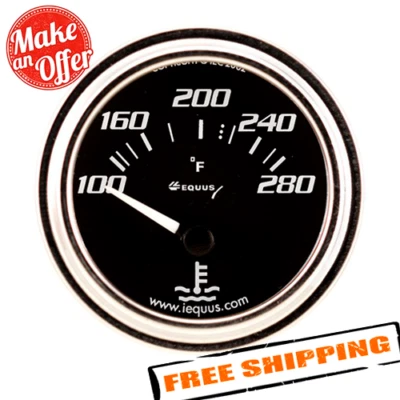 $45.57 • Buy Equus 7262 2  Chrome Electric Water Temperature Gauge