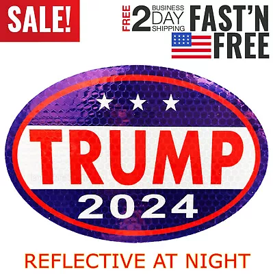 Trump 2024 Save America 4x6 Oval Magnet Sticker Republican Car Decal Truck SUV • $5.25