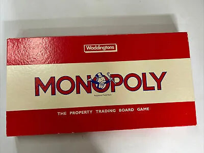 Waddingtons Monopoly 44021 Vintage 80s Classic Board Game Very Good Con For Age • £14