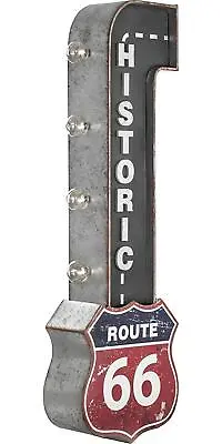 Vintage Retro ROUTE 66 Sign Double-Sided 3-D LED Lighted Marquee Man Cave Decor • $114.60