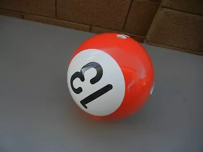 VIZ-A-BALL Pool '13' Bowling Ball 14 Lbs EXCELLENT! SINGLE DRILL! USBC • $55