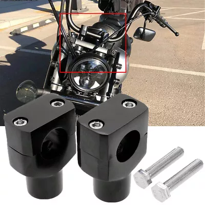 Motorcycle 1  Handlebar Risers For Yamaha V-Star XVS 650 950 1100 Classic Custom • $41.99