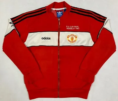 Manchester United Adidas Originals 1985 FA Cup Final Track Top / Jacket Size: M • £65