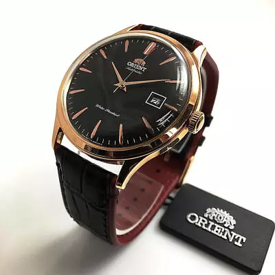 Men's Orient Bambino Version 4 Rose Gold Automatic Watch FAC08001T0 • $182.09