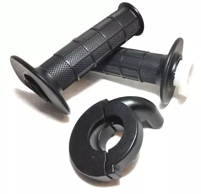 Handle Bar Grips & Throttle Tube Kit 7/8  With Clamp Fits Honda Crf50 Xr50 • $11.95