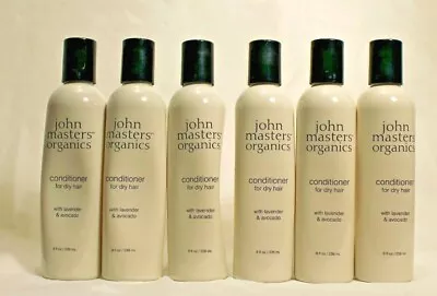 Lot Of 6 John Masters Organics Conditioner For Dry Hair 8 Fl Oz Lavender Avocado • $34.19