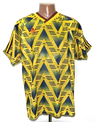 £119.99 • Buy Adidas Vintage 1991/1993 Arsenal Brusied Banana Style Football Shirt #12 L