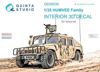 QTSQD35039 1:35 Quinta Studio Interior 3D Decal - Humvee Family (TAM Kit) • $19.84