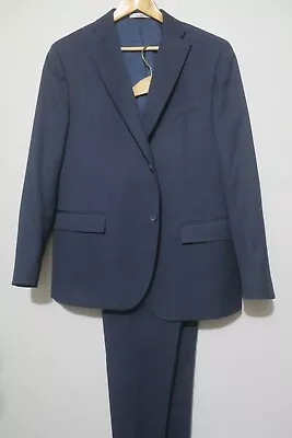 CORNELIANI CC COLLECTION Men's Reset 2 Button Suit In Blue Size 58 • $119