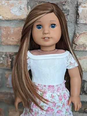 Tabitha Custom American Girl Doll OOAK Brown Hair Blue Eyes Jess Mold • $165