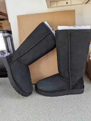 New Authentic Women UGG Classic Tall II Boot 1016224 Black Size 7 See Pics • $100