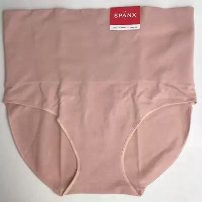 Spanx EcoCare Brief Panty Vintage Rose Women’s XL Seamless Shaping Shapewear • $18