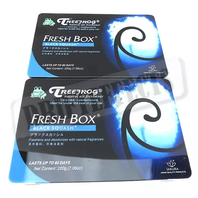 2 Pack Treefrog Tree Frog Fresh Box Xtreme Black Squash Scent Air Freshener • $19.99