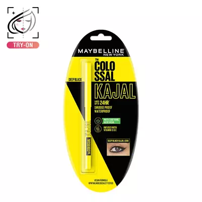 Maybelline New York The Colossal Kajal 24Hour Smudge Proof - Deep Black (0.35g) • $10.72