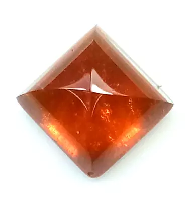 SPESSARTINE MANDARINE GARNET NATURAL 2.75Cts BEAUTIFUL SQUARE SUGARLOOP CABOCHON • $29.99