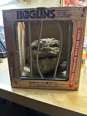 Boglins Drool Hand Puppet Monster Box Cage Mattel 1987 Vintage Toy Creature 80s • $39