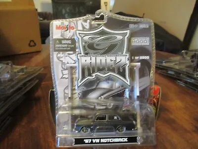 Maisto Diecast G Ridez Urban Chase Black 67 VW Notchback 1/2500 • $19.95