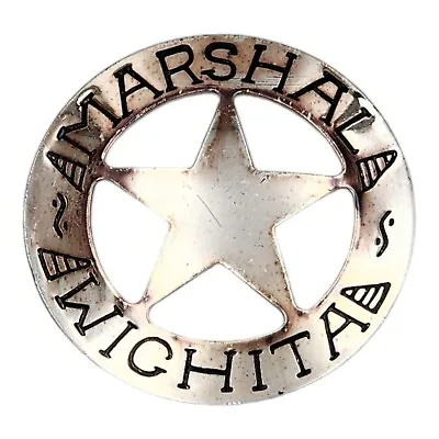 1987 Franklin Mint Marshal Wichita Sterling Silver Badge Shield Police  • $32.87