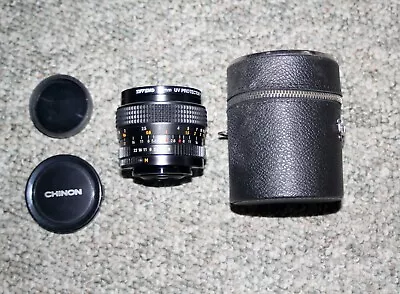 Chinon 28mm F2.8 MF Universal Screw Mount Lens With Case & Skylight Filter • $19.99