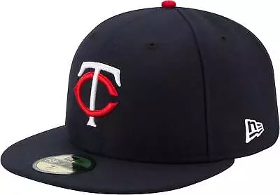 [70361056] Mens New Era Mlb Minnesota Twins 5950 Ac Perf Fitted - Navy • $36.99