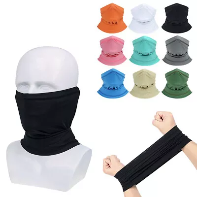 Face Mask Balaclava Scarf Neck Gaiter Cover Sunscreen Bandana Headwear Scarf US • $2.99