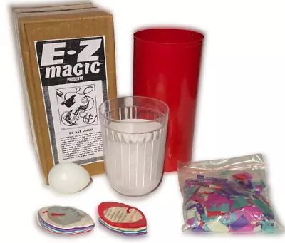EZ HAT LOADER Metal Tube Streamer Milk Glass Egg Production Stage Magic Trick • $25.89