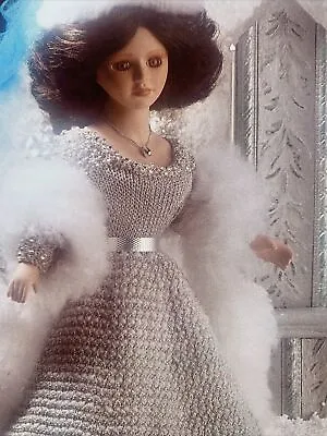 EX 0085 Jacquay Yaxley’s Knitting Pattern Doll Fairytale Costume Snow Queen Vtg • £3.30