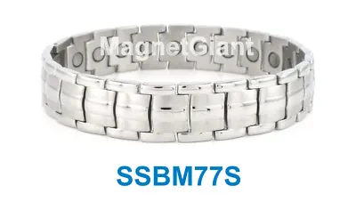 - Super Wide - High Power Mens Magnetic Titanium Bracelet (5000 Gauss Magnets) • $65