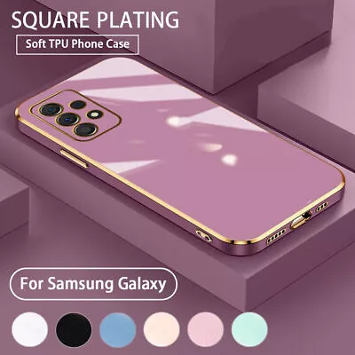Case For Samsung S23 S22 S21 Ultra S20 A14 A34 A54 Shockproof Plating Soft CASE • $12.95