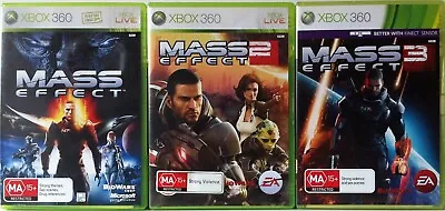 Mass Effect Mass Effect 2 And Mass Effect 3 Bundle Xbox 360 • $34.95