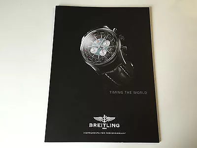 £34.36 • Buy New - Catalogue Breitling - Timing The World - For Collectors