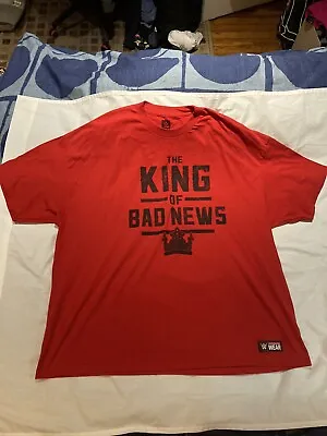 WWE Authentic Wade Barrett “the King Of Bad News” T-shirt! Size 3X NWOT! • $54.99