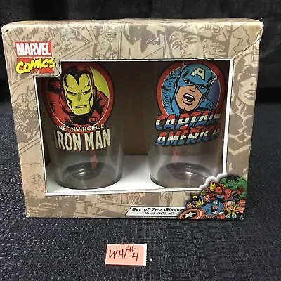 $29.99 • Buy Marvel Iron Man & Captain America 2-Pack Pint Glasses