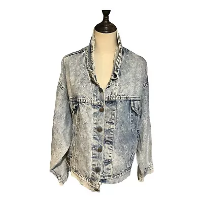 LEVIS DENIM JACKET VINTAGE 90s ACID WASH 75068 0219 Button Original Unisex Large • $79.99