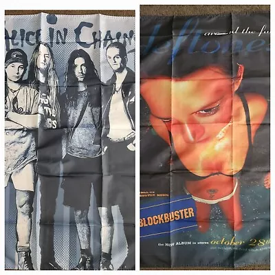 2x Band Flags Alice In Chains & Deftones 90cm X 60cm • $26