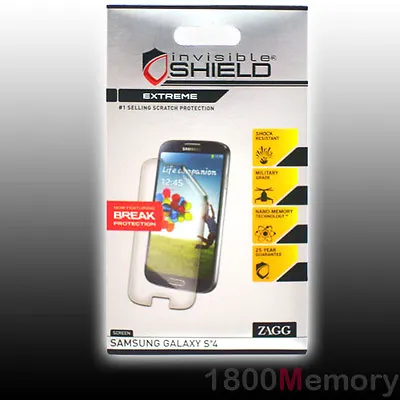 ZAGG InvisibleShield Extreme Screen Protector For Samsung Galaxy S4 GT-i9500 • $12.40