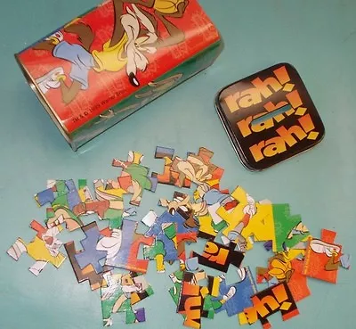 Looney Tunes Rah Rah Tin Bank With Puzzle • $7.99