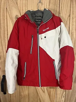 Marmot Membrain Mantra Insulated Jacket #92070 Red White Size Small • $60