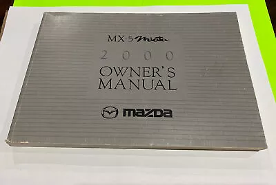 Mazda Mx-5 Miata 2000 Owner’s Manual  • $49