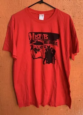 Vintage Misfits Walk Among Us T Shirt Fruit Of The Loom Red Xl Punk Danzig Metal • $114.99