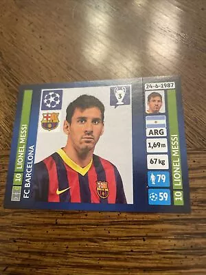 2013-14 Panini Uefa Champions League Lionel Messi #554 Sticker • $10.25