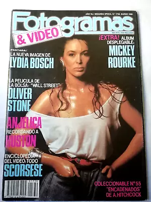 Frames & Video Nº 1739 MARZO1988-LYDIA Bosch-Oliver Stone-Mickey Rourke • $35.51