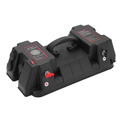 ✈Motor Backup Battery Box Power Center Portable Marine Accessary With Voltmeter • $102.52